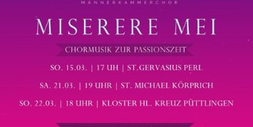 Männerkammerchor Ensemble 85 - Plakat