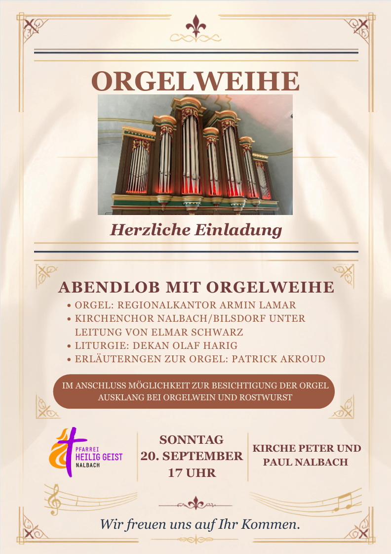 Orgelweihe