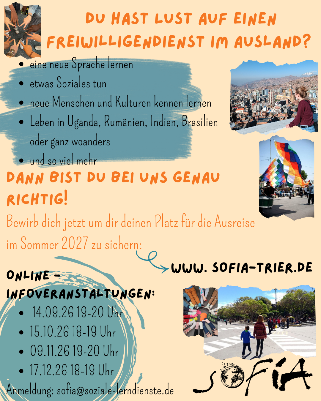 Bewirb dich jetzt für deinen Freiwilligendienst im Ausland (3) (c) SoFiA e.V Bewirb dich jetzt für deinen Freiwilligendienst im Ausland (3)