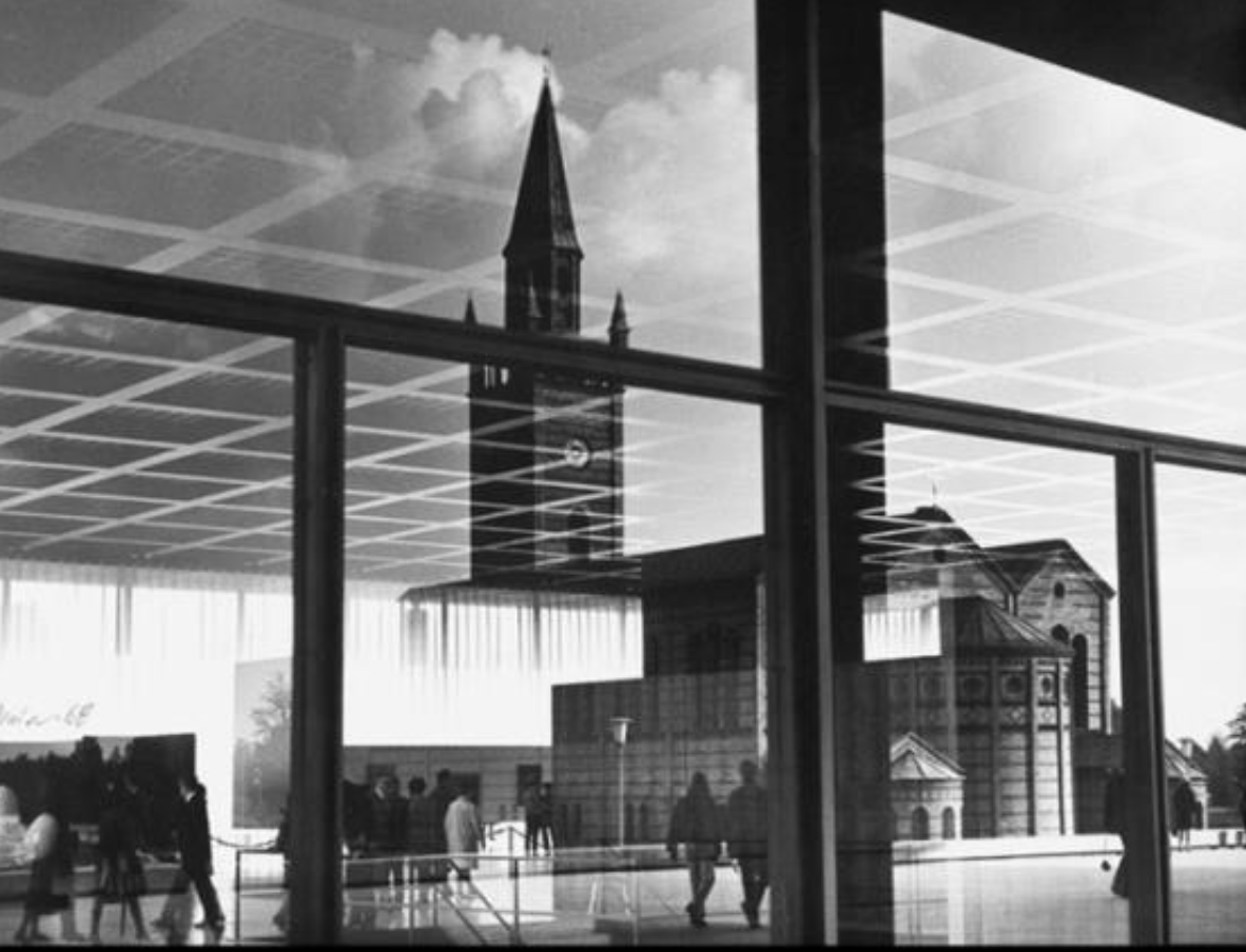 Bild Efraim Habermann - Die Spiegelung der Matthäus-Kirche