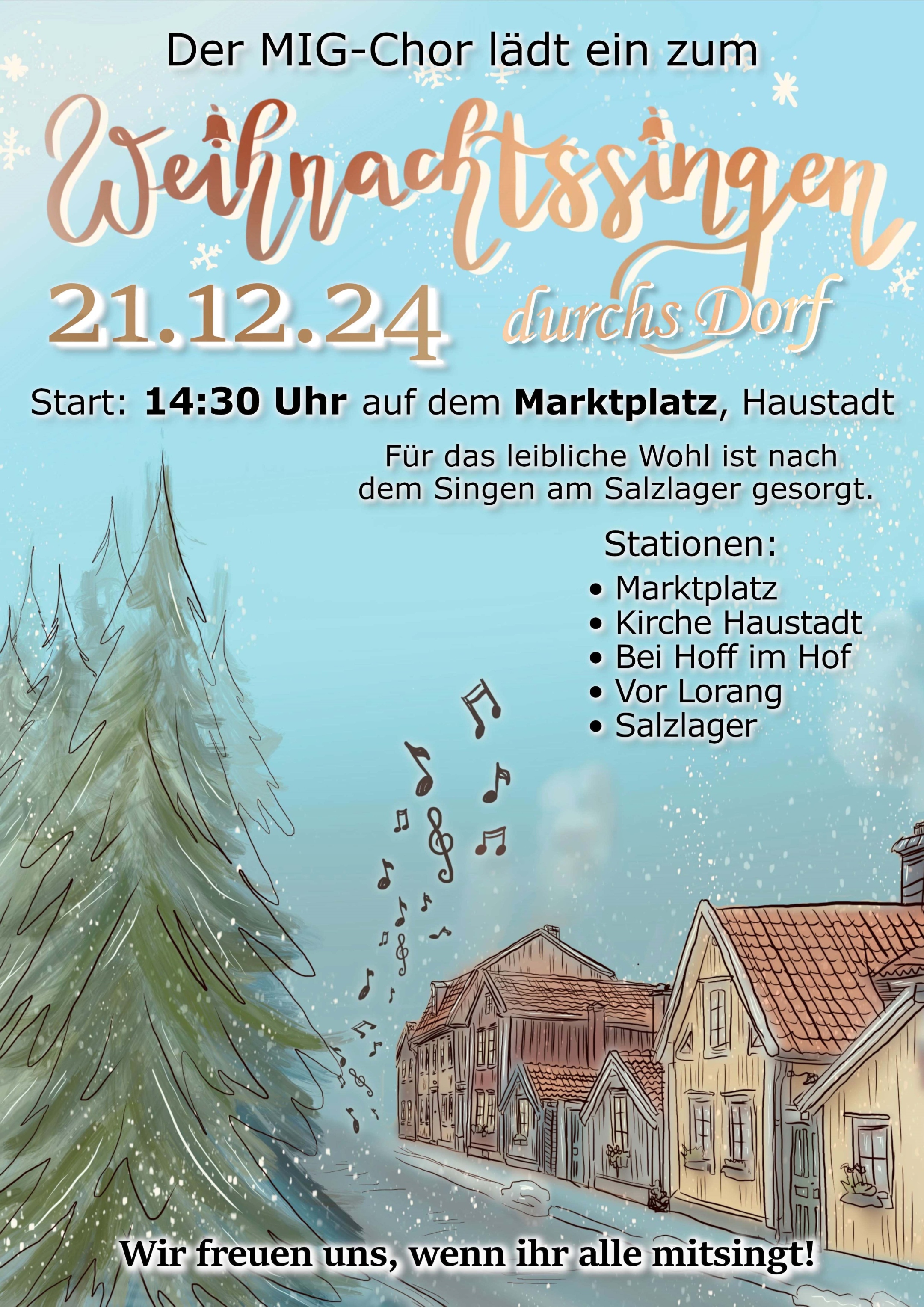 Weihnachtssingen Haustadt