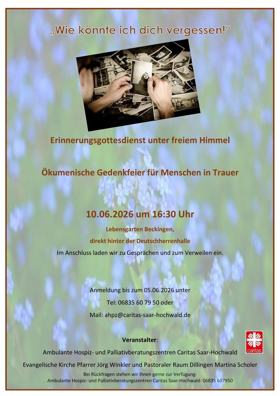 Erinnerungsgottesdienst 2026 Plakat-Einladung
