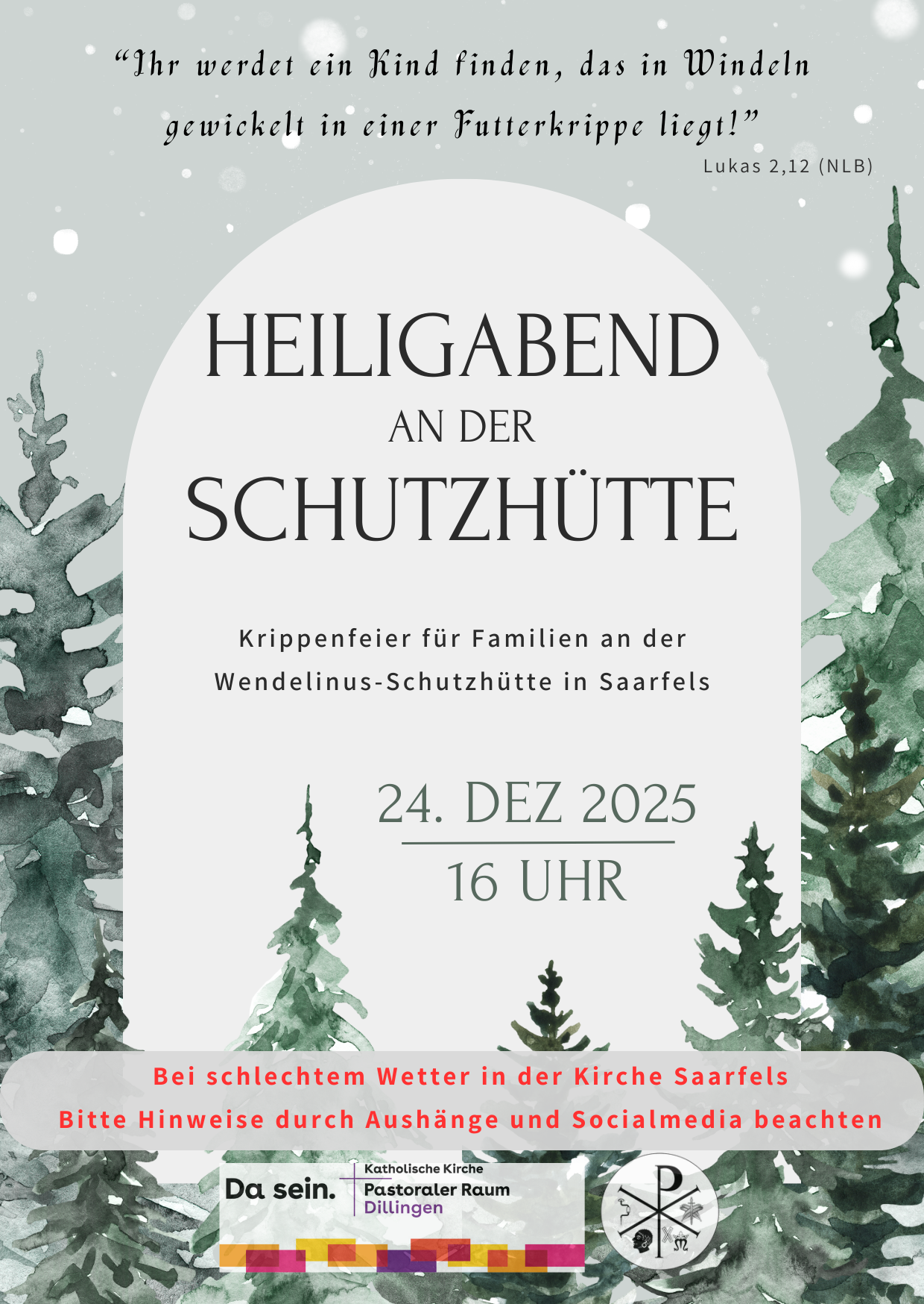 Heiligabend an der Schutzhütte