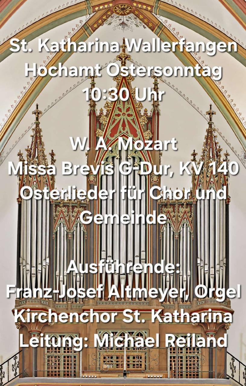 Hochamt Ostersonntag Wallerfangen