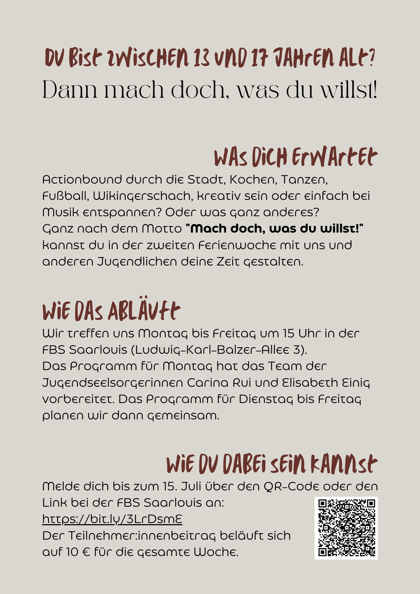 Flyer zur Veranstaltung