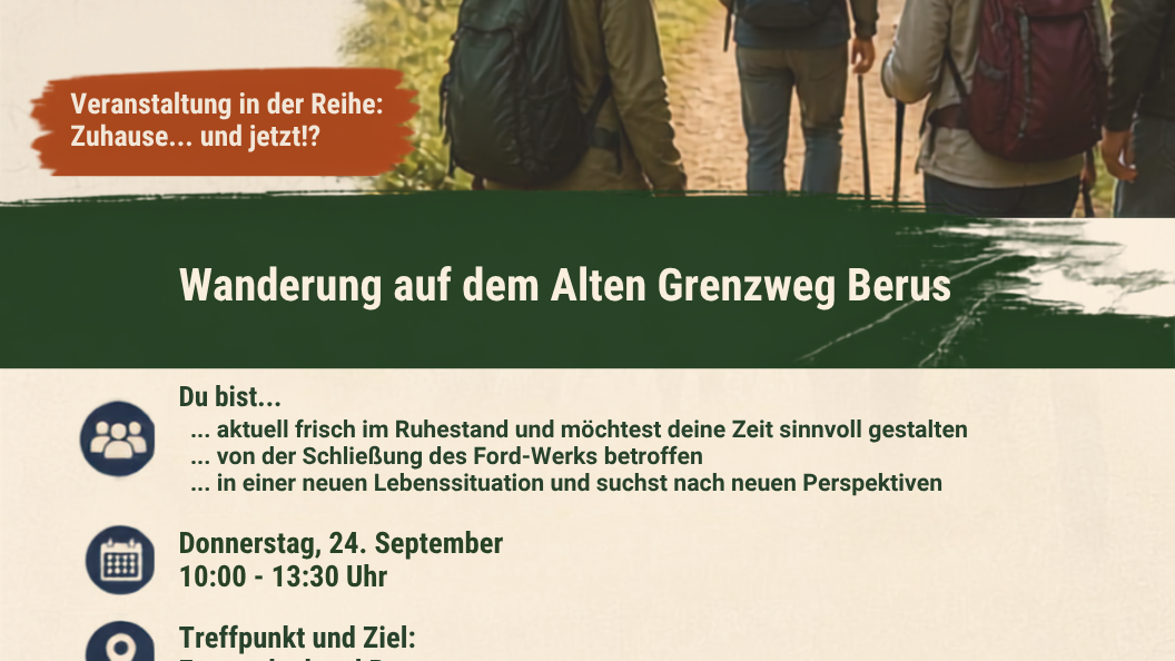 Plakat Wanderung Wege und Wendepunkte